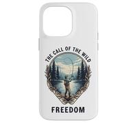 Call of the Wild Freedom Call of Nature Fishing Shore Motif Case for iPhone 14 Pro Max