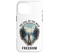 Call of the Wild Freedom Call of Nature Fishing Shore Motif Case for iPhone 16 Pro Max