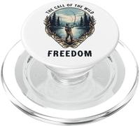 Call of the Wild Freedom Call of Nature Fishing Shore Motif PopSockets PopGrip for MagSafe