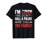 Call The Family Czech Republic Flag Czech Roots Europe Czech T-Shirt