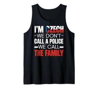 Call The Family Czech Republic Flag Czech Roots Europe Czech Tank Top