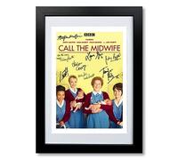 Call The Midwife Cast Signed Autograph A4 Poster Photo BBC TV Show Series 9 Season Framed Memorabilia Gift (A4 BLACK FRAMED & MOUNTED)
