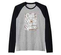 Call the Shots & Sip the Spice Pumpkin Spice Nurse Raglan Baseball Tee