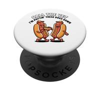 Call The Vet I'm Putting These Dogs Down Funny Hotdog PopSockets Adhesive PopGrip