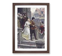 Call to Arms by Edmund Leighton Framed Print | A2 Walnut Framed Wall Art | Ready to Hang | Modern Nature Picture | Living Room Bedroom Lounge Office