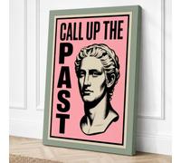Call Up the Past Typography Canvas Wall Art Print 30x20 Inch (76 x 51 cm)
