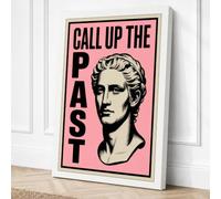 Call Up the Past Typography Canvas Wall Art Print 36x24 Inch (91 x 61 cm)