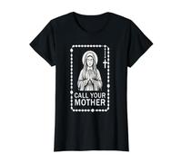 Call Your Mother Funny for Moms and Daughters Value Graphic T-Shirt, Women, Black, M