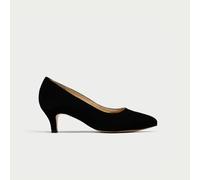 Calla Ava Kitten Heel Shoes for Bunions & Wide Feet - Black Suede - UK 4 / EU 37