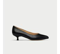 Calla Claudia Pointed Toe Court Heel for Bunions & Wide Feet - Black Leather - UK 9 / EU 42