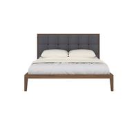 Calla Kingsize Bed - Walnut / Grey