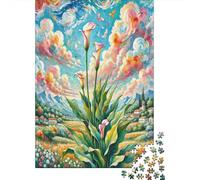Calla Lily 1000 Pieces Adult Jigsaw Puzzles Festive Gifts Family Challenging Educational Games Home Decoration for Adults And Kids Age 12 Years Up 1000pcs (75x50cm)