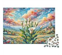 Calla Lily 1000Pc Puzzle for Adults & Kids: Calla Lilies in Landscape Fun Present & Activity for Home Age 12 Years Up 52x38cm/1000pcs