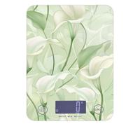 Calla Lily Flower Pastel Colors Mint Green bariatric diet scales digital weight for food 11lb/0.18oz, 5kg/5g scale for kitchen with 4 unit for Meal Prep Espresso weight loss peso digital para