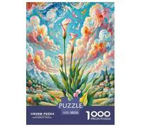 Calla Lily Jigsaw Puzzles Puzzle for Adults Kids. 1000 Pieces Impossible Challenge Toy Educational Games Home Decoration for Adults& Kids Age 14 Years Up 38x26cm/1000pcs