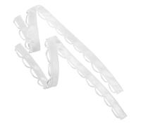 CALLARON 1 Pair 45cm Ivory Satin Tie Back Cords for Wedding Dress Lacing, Adjustable Bridal Gown Sling Loops Replacement Accessory for Bridal Dresses