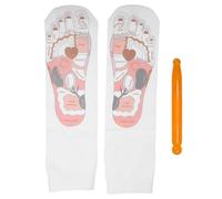 CALLARON 1 Set Elastic Massage Socks with Foot Reflexology Stick Comfortable Design for Daily Use Easy to Clean Present for Relaxation and Wellness