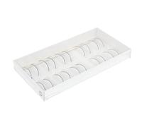 CALLARON 10 Pairs Practice False Lash False Eyelash Strip Natural Style Black Fiber Long Shape Easy to Use for Beauty Salons Mannequin Head Training