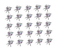 CALLARON 100 Pcs Spider Nail Charms Alloy Crystal Halloween Nail Art Decor DIY Manicure Accessories for Women Compact Lightweight Durable
