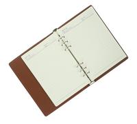 CALLARON 100 Sheets Portable Notebook Bindernotebook A5 Size Pu and Aluminum Alloy Cover Appearance Prioritize and Plan for Daily Plan and Journey