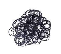 CALLARON 100g Black Rubber Bands Elastic Ponytail Hair Ties for Boys and Girls Adults Hair Accessories Strong Elasticity