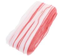 CALLARON 100m Hardcover Book Binding Belt with Red and White Cloth for Photo Album Headbands, Bookbinding Accessory Strip Suitable for Book Repair and Album Decoration
