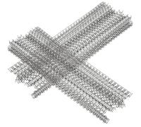 CALLARON 100pcs 34-Hole Loose Leaf Binder Rings, 6.4mm Metal Double Loop Binding Coils for Notebook and Photo Album, Black Book Clips for Office and School Supplies