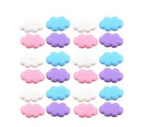 CALLARON 100pcs Cartoon Cloud Resin Accessories for Phone Case and Pencil | Cute Embellishment for Notebooks and Scrapbooking Crafts, Soft Feel Plastic Resin, Non-toxic DIY Piece Random Color