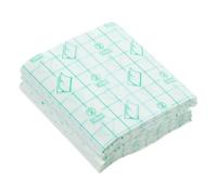 CALLARON 100pcs Disposable Makeup Hand Palettes 8cm x 8cm Waterproof Pu Film Cosmetic Mixing Plates for Professional Makeup Artists and Tattoo Applications Random Style