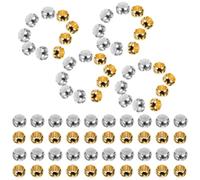 CALLARON 100pcs DIY Crimp Beads Handcraft Beads Lightweight Metal Crimp with Delicate Beautiful Appearance Assorted Color Charms for Hanging Decors and Jewelry Making