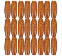 CALLARON 100pcs Oval Maple Wood Beads Large Hole Wooden Spacer Beads for DIY Jewelry Making Macrame Crafts and Bag Decoration Brown 2.5mm Hole Diameter