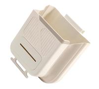 CALLARON 10l Hanging Trash Can Kitchen Compost Bin Beige Plastic Large Open Design without Lid General Household Waste Recycling