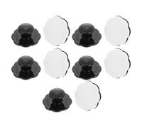 CALLARON 10pcs Adhesive Round Drawer Knob, Punch-Free PP Pull Handle | Modern Smooth Surface, Quick Replacement for Renters and Home Renovators, Suitable for Wood Board Panels