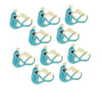 CALLARON 10pcs Adjustable Frog Rings Zinc Alloy Open Band Cute Animal Jewelry for Women Unique Quirky Accessories Stylish Playful Design Comfortable Fit