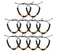 CALLARON 10pcs Athlete Bracelets with Cross Beads Baseball Spiritual Jewelry for Adults Comfortable Sports Wristbands Stylish Softball and Basketball Accessories