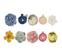CALLARON 10pcs Cartoon Flower Hair Clips Bang Side Clips for Girls Hair Accessories for Little Girls Photo Taking Hairpins Fashion and Classic Design