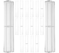 CALLARON 10pcs Crystal Pen Boxes 15.5x2.5x2.5cm Ballpoint Pen Containers Pencil Cases School Office Stationery Storage Organizers