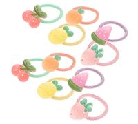 CALLARON 10pcs Fruits Hair Ties Girls Boy Girl Ponytail Holders Hair Accessories for Clips for Year Old Random Style