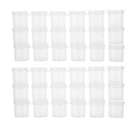 CALLARON 10pcs Multi-Compartment Plastic Storage Box for Painting Supplies with Lid Visibility and Excellent Sealing Performance, 15ml Paint Pots with Lids for Art Festivals and Outdoor