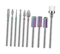 CALLARON 10Pcs Nail Polishing Heads Durable Nail Drill Bits for Manicure High Wear Resistance Nail Art Tools for Grinding Removing Dead Skin and Arcs