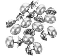 CALLARON 10Pcs No Sew Pearl Pin Buttons for Clothes, Metal Decorative Shirt Button Pins with Collar Clips, Easy DIY Accessories for Women’S Cardigans and Shirts