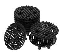 CALLARON 10pcs Plant Root Control Pads for Pots Circular Plastic for Drainage Prevention Heavy Duty Planter Elevators for Indoor Outdoor Garden Deck
