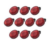 CALLARON 10pcs round Bike Reflectors for Mountain Bicycles with High Resilience Plastic Material and Maximum Visibility, for Night Riding on City Roads, Essential Cycling Safety Accessories