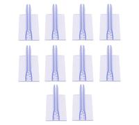CALLARON 10pcs Sneeze Guard Holders Acrylic Panel Clips 75x40x30mm Non-Adhesive Price Label Display Stands for Retail Store Merchandise Signage and Price Tag Holders