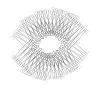 CALLARON 10pcs Stainless Steel Hair Comb Teeth French Twist Hair Accessories for Women Girls Wedding Brides Veil Hairstyling Pins