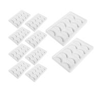 CALLARON 10pcs Synthetic Practice Eyelash Strips for Beginners Hypoallergenic Lightweight False Lashes for Eyelash Extension Training Kit Fit for Lash Styling and Makeup Preparation