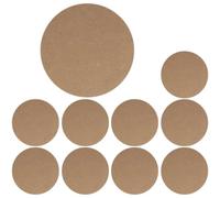 CALLARON 10pcs Wooden Clay Backing Boards for Pottery with Unique Texture, Brown DIY Craft Project Clay Wedging Boards for Art Creation and Pottery Making