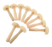 CALLARON 10pcs Wooden Mushroom Brayer Roller Set for Printmaking, Ink Rubbing Tool for Painting and Pottery, DIY Wood Ink Roller for Arts and Crafts Printing Supplies