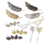 CALLARON 11pcs Metal Pearl Clip Retro Bobby Pin Pearl Hair Folder Bangs Clip Side Cramp for Ladies