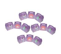 CALLARON 12 Pcs Mermaid Party Candy Boxes Ocean Themed Containers Durable Treat Boxes for Birthdays Showers Special Events Lightweight Easy to Carry